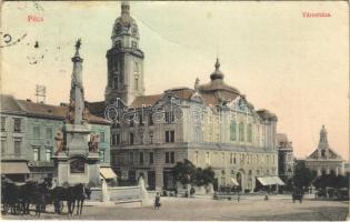 1912 Pécs, városház, Weidinger M. utóda üzlete (EK)
