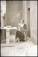 Régi lakásbelsők, 7 db fotónegatív, 4,5×3 cm