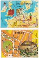 20 db MODERN motívum képeslap: térképek / 20 modern motive postcards: maps