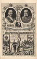 Franz Joseph, Wilhelm II. WW. I. military