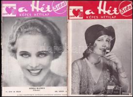1930 A Hét képes hetilap (színház, mozi) 4 db száma