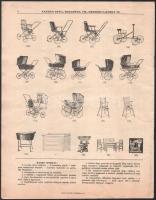 cca 1930 Bp., Nátáhán Géza Vas- és rézbútorok, gyerekkocsi, stb. kereskedésének illusztrált árkataló...