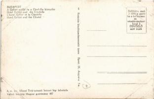 Budapest XI. Gellért szálló és Citadella környéke. A m. kir. Állami Térképészeti Intézet légi felvét...