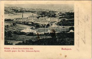 1901 Budapest XII. Kilátás a Szent János kórház felé. Divald Károly 155. (Rb)