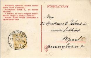 1912 Budapest VI. M. kir. operaház átépítés közben. Vandalizmus! Ybl világhírű remekművét átépítek! ...