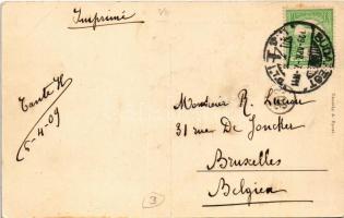 1909 Budapest VIII. Népszínház és Vígopera, pénztár, villamos, Kir. Technologiai Iparmúzeum. Taussig...