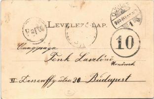 1905 Újvidék, Novi Sad; Duna utca, üzletek. Verlag J. Singer Hoffotograf / Donaugasse / street view,...