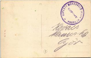 Budapest XI. Gellérthegy, villák, Gellért tér a szálloda megépítése előtti időkben a villamos végáll...