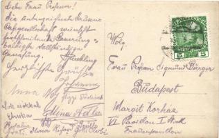 1909 Bad Ischl, Pfandl Pension / hotel and restaurant, terrace with waitresses. photo