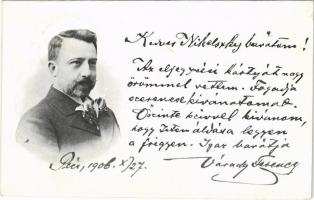 1906 Várady Ferenc megyei levéltárnok, költő, újságíró + saját levele