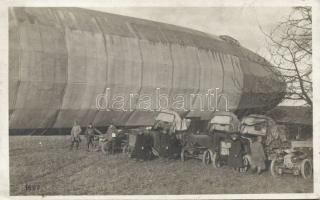 Military lorries and Zeppelin