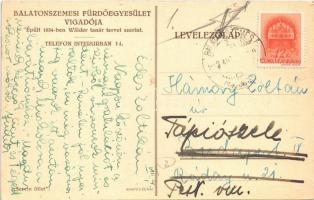 1942 Balatonszemes, Szemes; Balatonszemesi Fürdőegyesület Vigadója. Épült 1934-ben Wälder tanár terv...