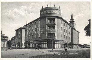 1932 Nyíregyháza, Luther ház, Bessenyei könyvnyomda, üzletek. Fábián Pál kiadása