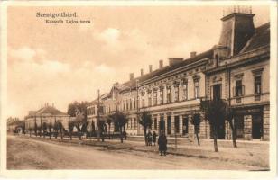 1929 Szentgotthárd, Kossuth Lajos utca, üzletek. Wellisch Béla kiadása