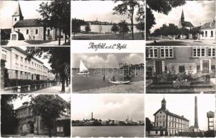1955 Lajtaújfalu, Neufeld an der Leitha; Hanf Jute u. Textilit Industrie A.G. Werk / textile factory