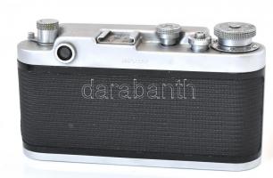cca 1960 FED-2 szovjet fényképezőgép, 1:2,8/50 mm objektívvel, eredeti tokjában, jó állapotban / vin...