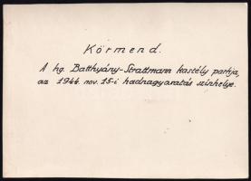 1944 A körmendi herceg Batthyány-Strattmann-kastély és parkja az 1944. november 15-i hadnagyavatás h...