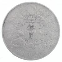 Kína 1911. 1$ Ag Hsüan-tung (26,46g) T:2- / China 1911. 1 Dollar Ag Xuantong (26,46g) C:VF Krause Y#31