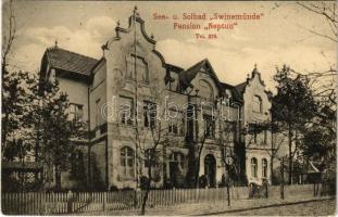 1913 Swinoujscie, Swinemünde; See- u. Solbad, Pension Neptun / hotel