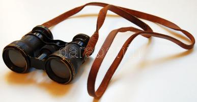 Múlt századi látcső ép lencsékkel, kopottas állapotban