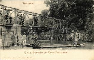 Cs. és kir. vasúti és távirati ezred tábori vízátkelés csónakkal / K.u.K. Eisenbahn- und Telegraphen Regiment, Wasserfahren / Austro-Hungarian Railway and Telegraphy Regiment soldiers water rafting