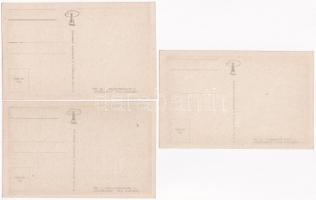 Varsányi Pál: Bányászok c. fametszet sorozat - 6 db modern Művészeti Alkotások magyar szocialista pr...