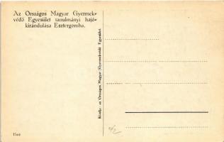 Esztergom, Az Országos Magyar Gyermekvédő Egyesület tanulmányi hajókirándulása ás saját kiadása, lán...