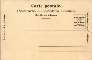 Sarnen, Unterwald, Couvenir Cacao Suchard / Svájci Suchard csokoládé reklám, Szecessziós litho / Swi...