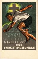 1926 Sporttörténeti kiállítás, Nemzeti Múzeum, reklám; Kellner és Mohrlüder Rt. / Sports History Exhibition, National Museum, advertisement s: Manno Miltiades