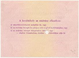 Budapest 1954. "Takarékutalvány" 200Ft-ról, bélyegzéssel, lyukasztással érvénytelenítve T:...
