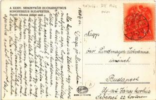 1938 Budapest XXXIV. Nemzetközi Eucharisztikus Kongresszus, Pacelli bíboros (később XII. Piusz pápa)...