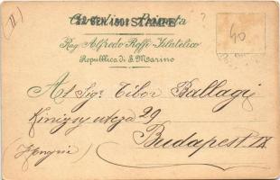 San Marino, La Fortezza o Rocca, Panorama della Citta di S. Marino, Nuovo Palazzo Governativo / fort...