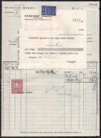 1929 Elszász Miksa Fakereskedésének fejléces számlája és nyugtája