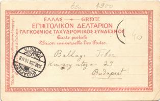 1900 Athens, Athína, Athenes; St. Eleutherius, Palais Royal, L'Academie / royal palace, academy...