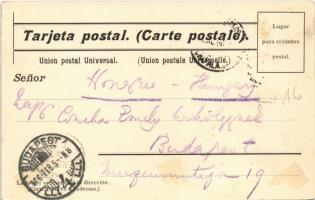 1906 Chapala, Diligencia / horse-drawn carriage (glue marks)