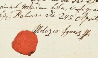 cca 1800 Kb 20 db kézzel írt nyugta klf magyar nemesektől, közemberektől