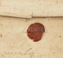 1746 Szolnok megye Magyarbaksa bírósági eljárásban kelt levél telekügyben, aláírásokkal viaszpecséte...