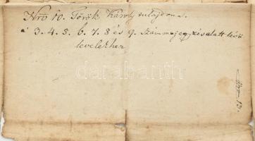 1746 Szolnok megye Magyarbaksa bírósági eljárásban kelt levél telekügyben, aláírásokkal viaszpecséte...