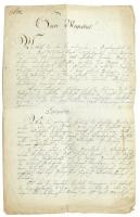 1817 Nagykikindai vonatkozású levél Chorinsky aláírással, királyi rendelkezés említésável