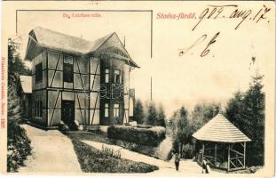 1904 Stószfürdő, Stoósz-fürdő, Kúpele Stós; Dr. Czirfusz villa. Wlaszlovits Gusztáv 1307. / villa