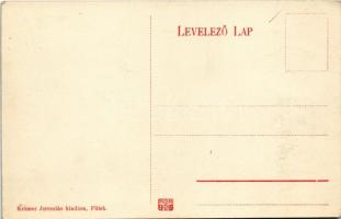 Fülek, Filakovo; várrom vár, utca. Krämer Jeremiás kiadása / hrad / street, castle