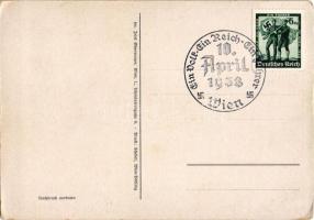 1938 Ein Volk, Ein Reich, Ein Führer! 10. 4. / Adolf Hitler. NSDAP German Nazi Party propaganda + &q...