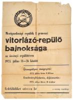 1973-1974 MHSZ és Mezőgazdasági Repülők I. és II. Gemenci Vitorlázórepülő Bajnoksága, 2 db füzet, 21...