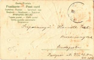 1904 Karácsonyi üdvözlet / Christmas greeting art postcard. Emb. litho (fl)