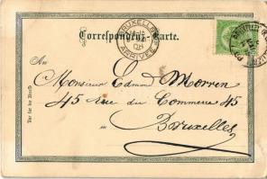 1908 Ferenc József uralkodásának 50. évfordulója, szecessziós litho képeslap / Viribus Unitis 1848-1...