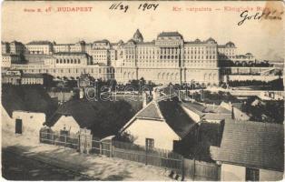 1904 Budapest I. Tabán, Királyi várpalota (Rb)