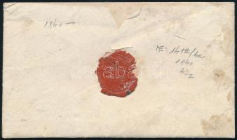 1840 Portós levél / Unpaid cover "SOMLYO" - Nagykároly