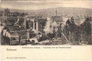 Budapest I. Krisztinaváros látképe. Ganz Antal 193.