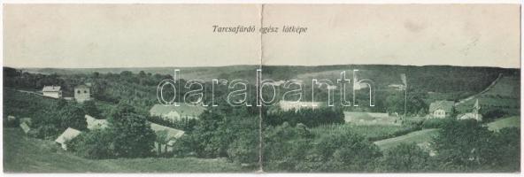 Tarcsa, Tarcsafürdő, Bad Tatzmannsdorf; látkép. kihajtható panorámalap / general view. folding panoramacard (fl)