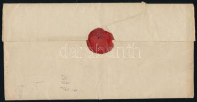 1845 Hivatalos levél / Official cover "A:MEGYES"